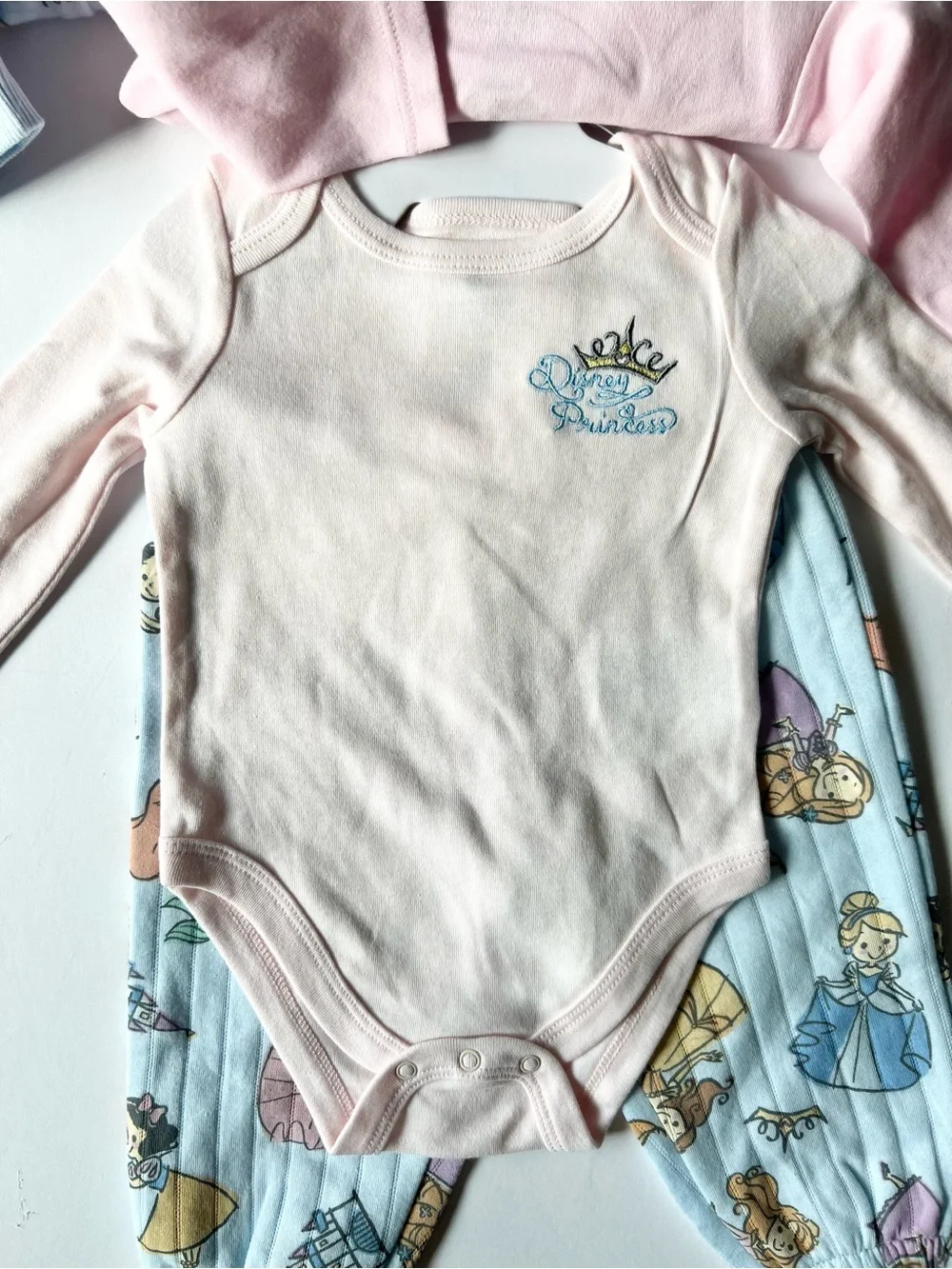 Disney Baby Girl Princess and Minnie Mouse Print Matching Sets Size 3-6 months